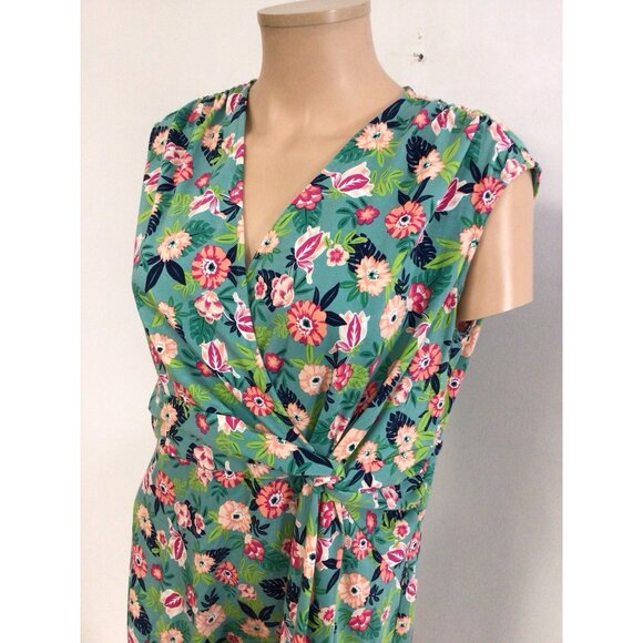 Lands End Floral Dress Tropical Vibes Womens Large - Picture 2 of 8